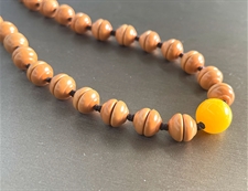 金饭碗橄榄核把件链