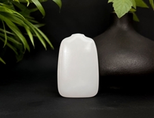 和田玉素面平安牌玉牌羊脂玉玉牌平安无事