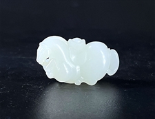 和田玉生肖马挂件吊坠羊脂玉挂件吊坠‌马上有钱