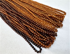 和田玉糖玉珠串链5mm