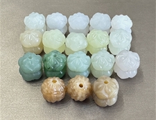 和田玉雕花配珠
