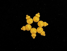 925银拉丝金色葫芦（大）